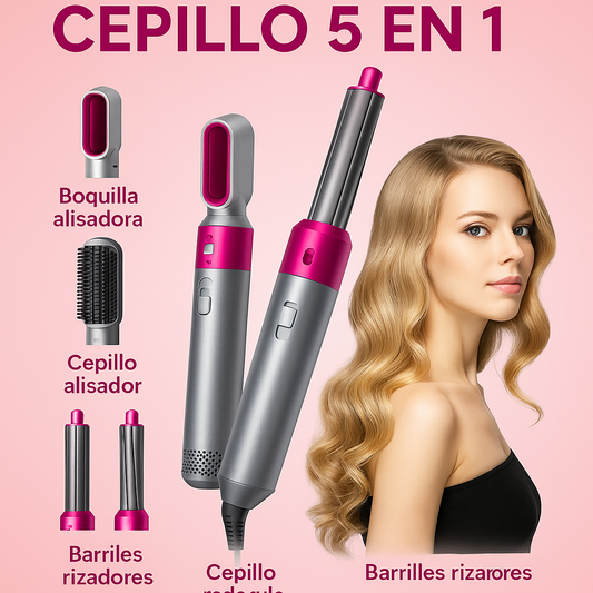 Tu Rutina de Cuidado en un Solo Cepillo 5 en 1 – ¡Práctico y Eficaz!